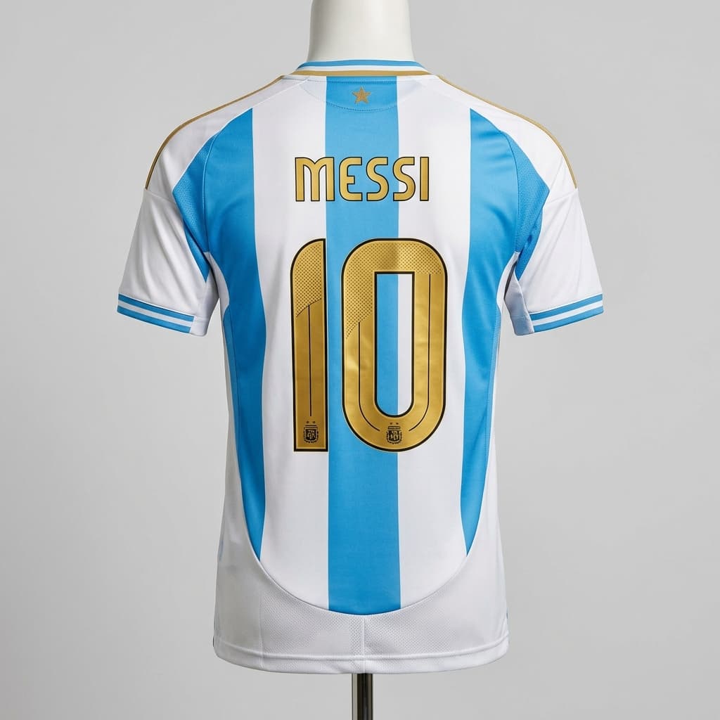 Argentina Home Jersey Back