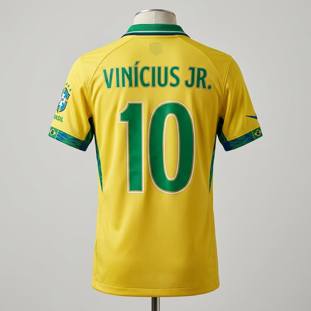 Brazil Home Jersey Back