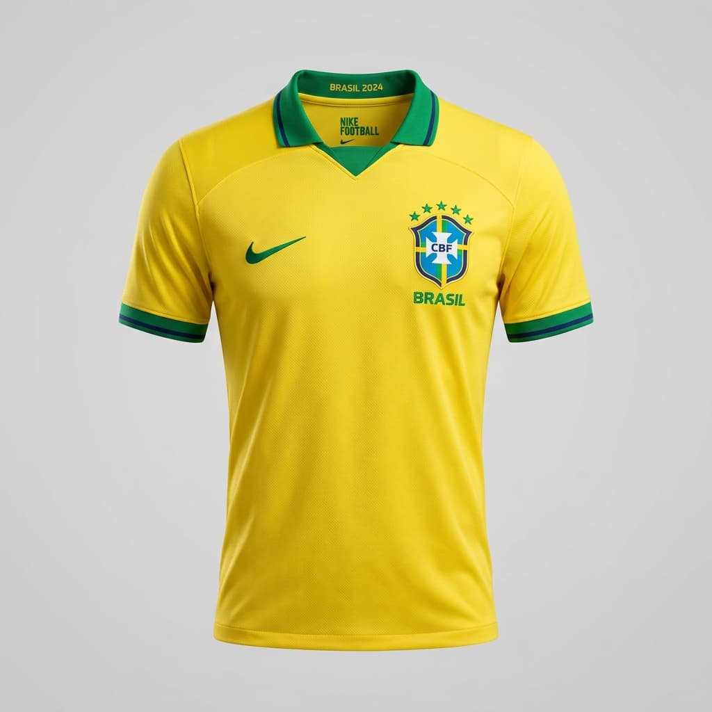 Brazil Home Jersey Front